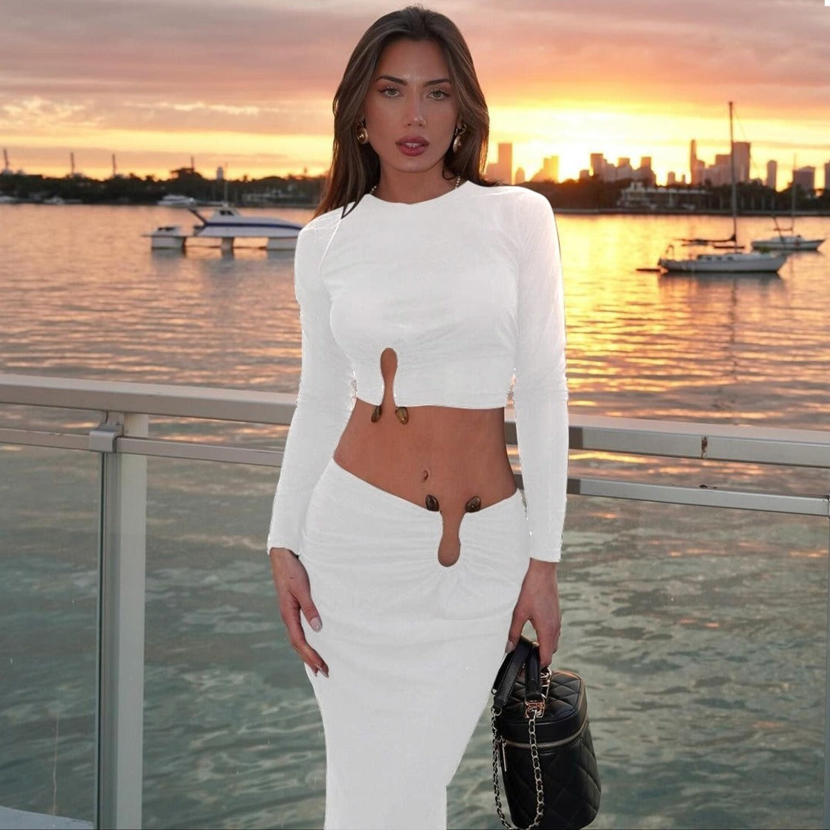 Loír Allure® - Bare Midriff Slim Fit Two-piece Set