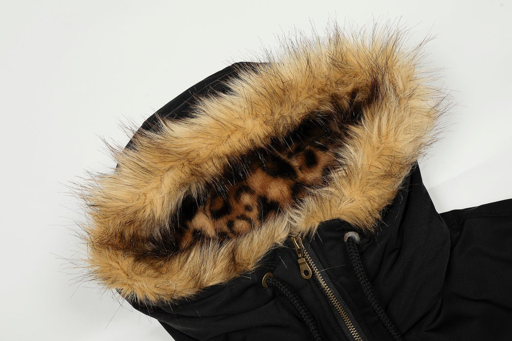 Design Heavy Industry Pleated Sleeves Workwear Cotton-padded Coat