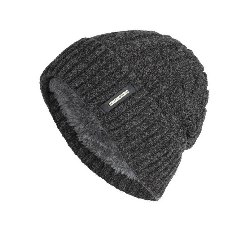 New Fleece Multicolor Chenille Twist Hat