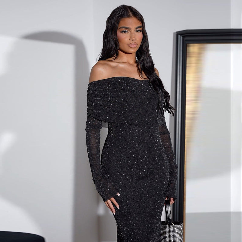 Loír Allure® - Premium Sequined Off-shoulder Dress