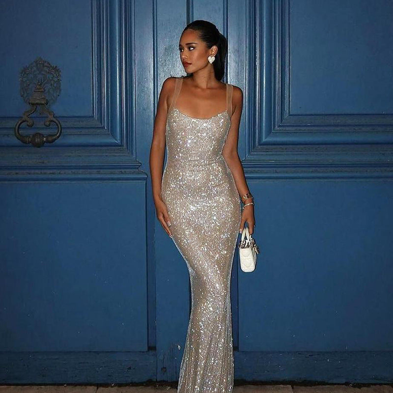 Loír Allure® - Premium Shiny Temperament Camisole Dress