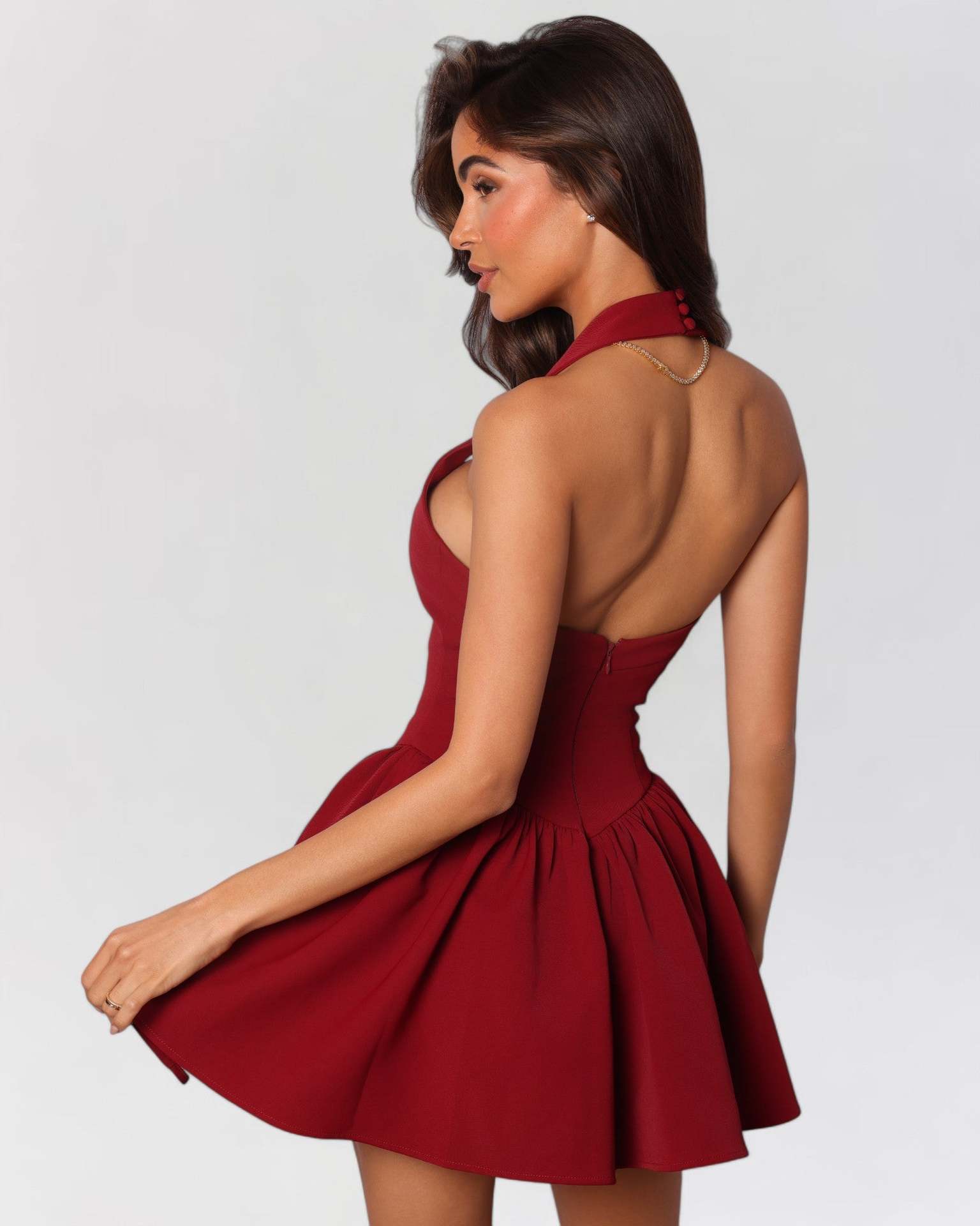Loír Allure® - Ruffled Mini Sling Dress