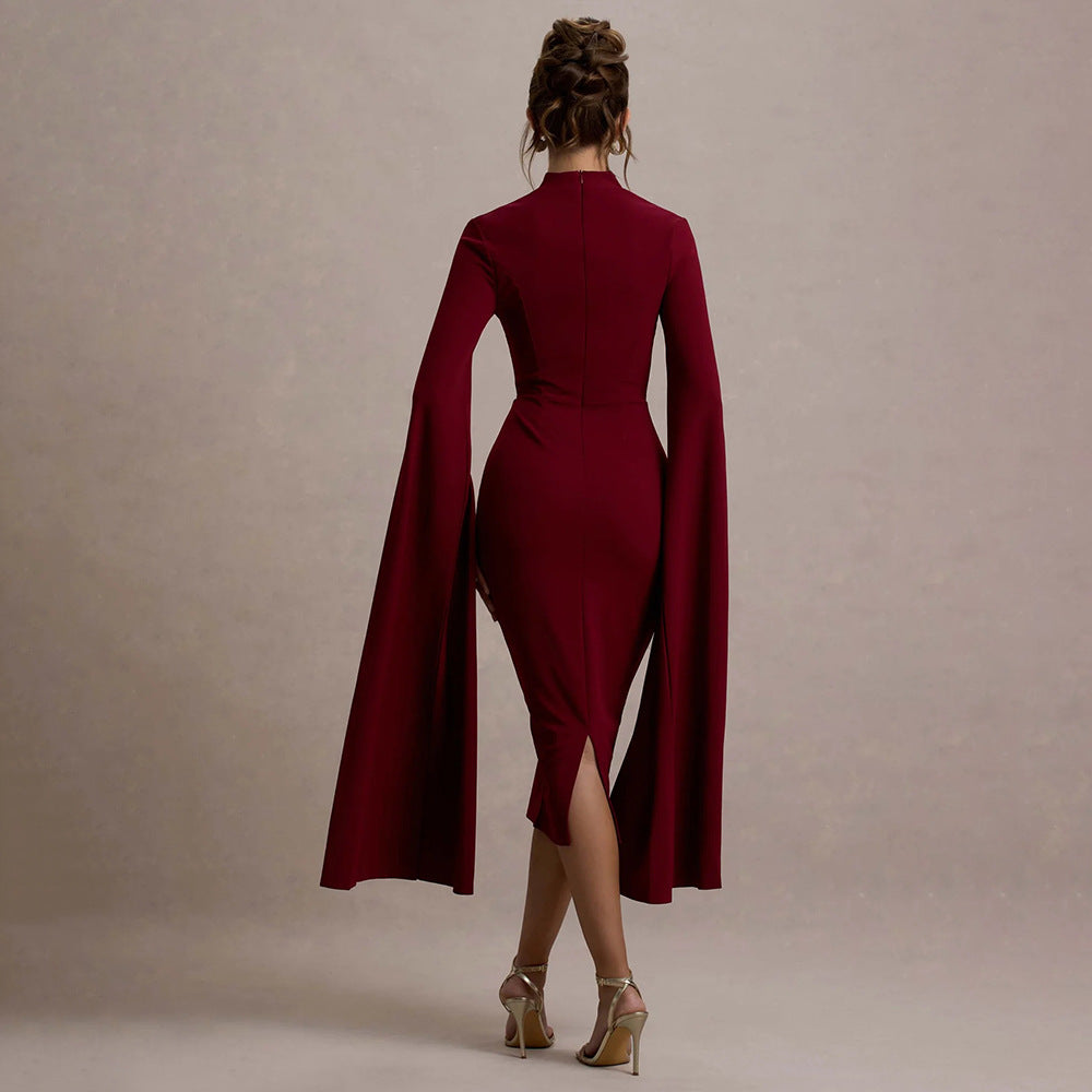 Loír Allure® - Premium Elegant Long Sleeve Split Dress