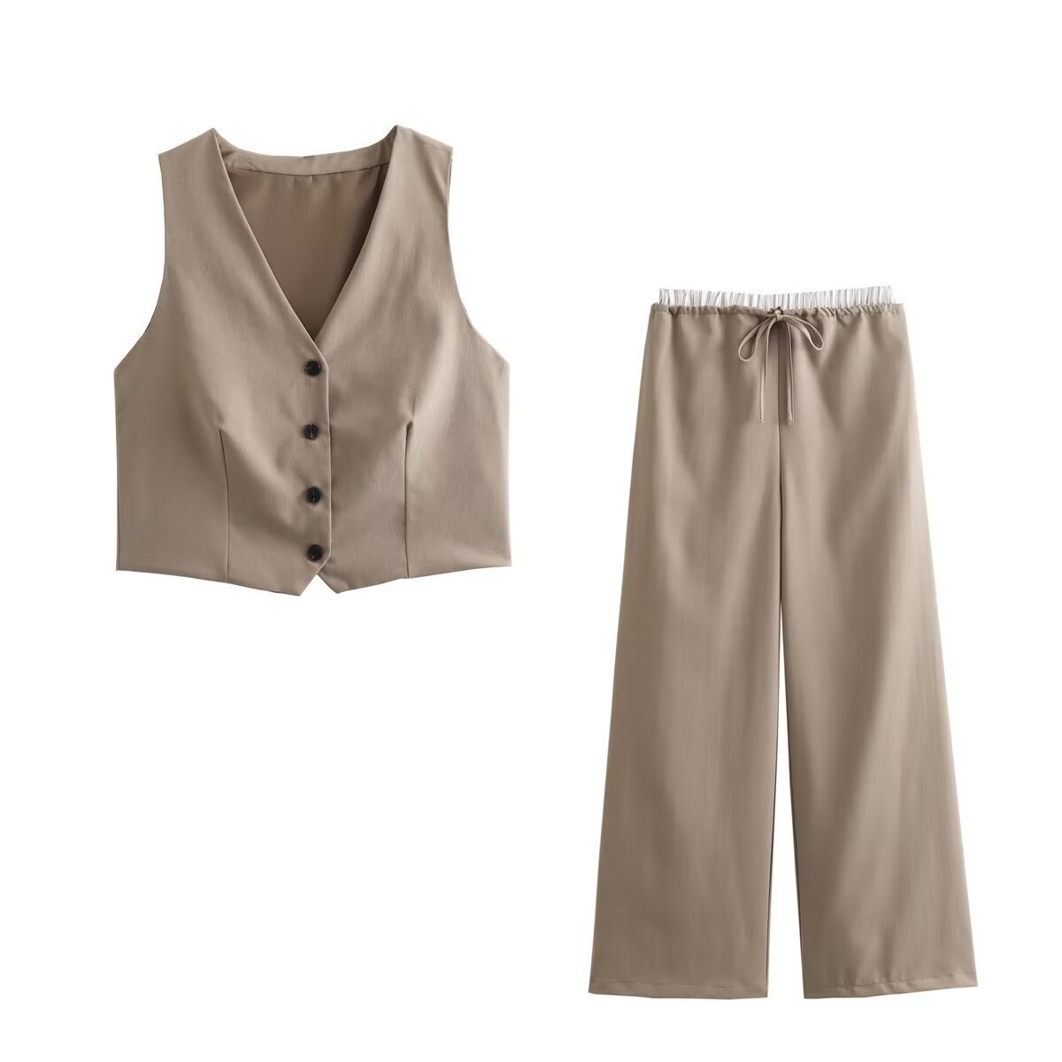 Loír Allure® - Sleeveless Waistcoat with Oversized Pantalon